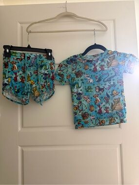Kids Light Blue Bamboo Day Wear Set